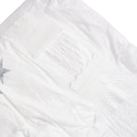 Close-up of the Rebelalike diaper closure and stretchy waistband