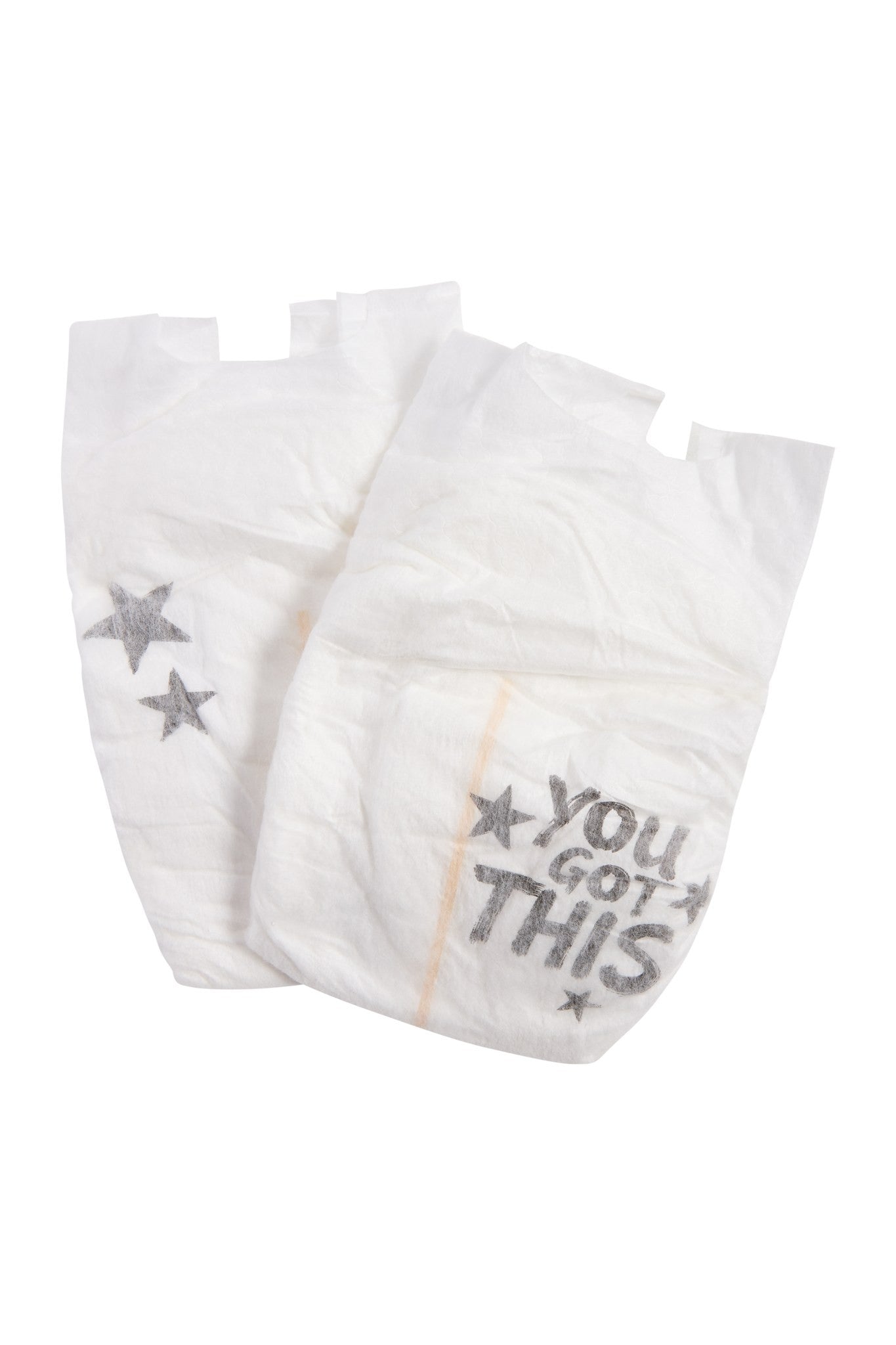 Rebelalike diaper prints: stars and You Got This