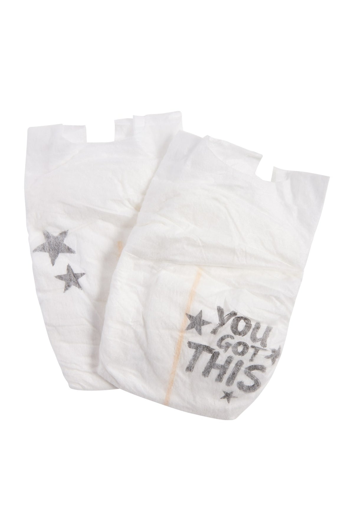 Rebelalike diaper prints: stars and You Got This