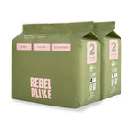 Two packs of Rebelalike bamboo diapers, size 2
