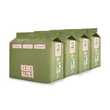 Four packs of Rebelalike bamboo diapers, size 2